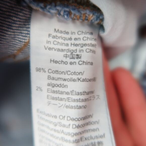 Madewell High Rise Denim Mid Length Shorts Blue Jean 27 - Picture 6 of 6